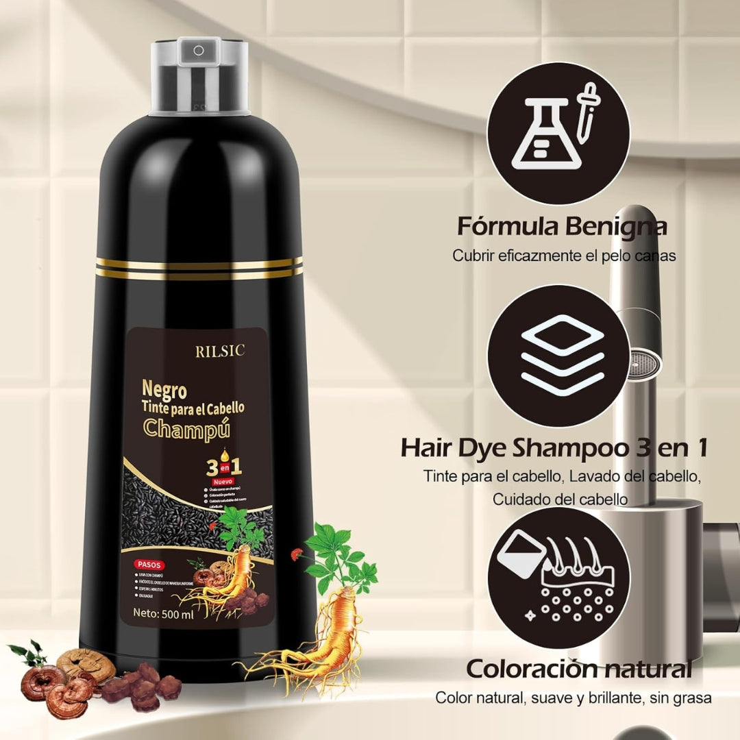 Dissar Champú Cubre Canas 3 en 1